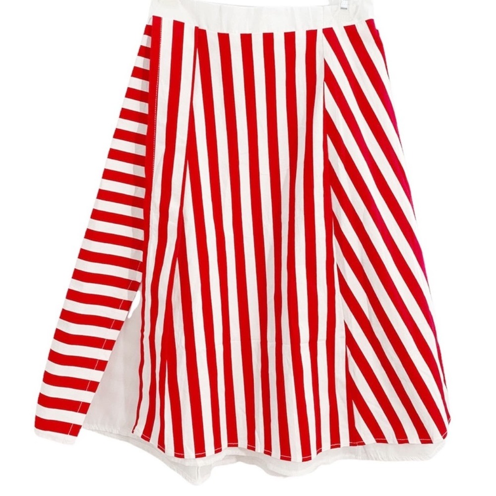 Red & White Striped Uniform Or Costume Skirt, Size XS* (Please See below)
